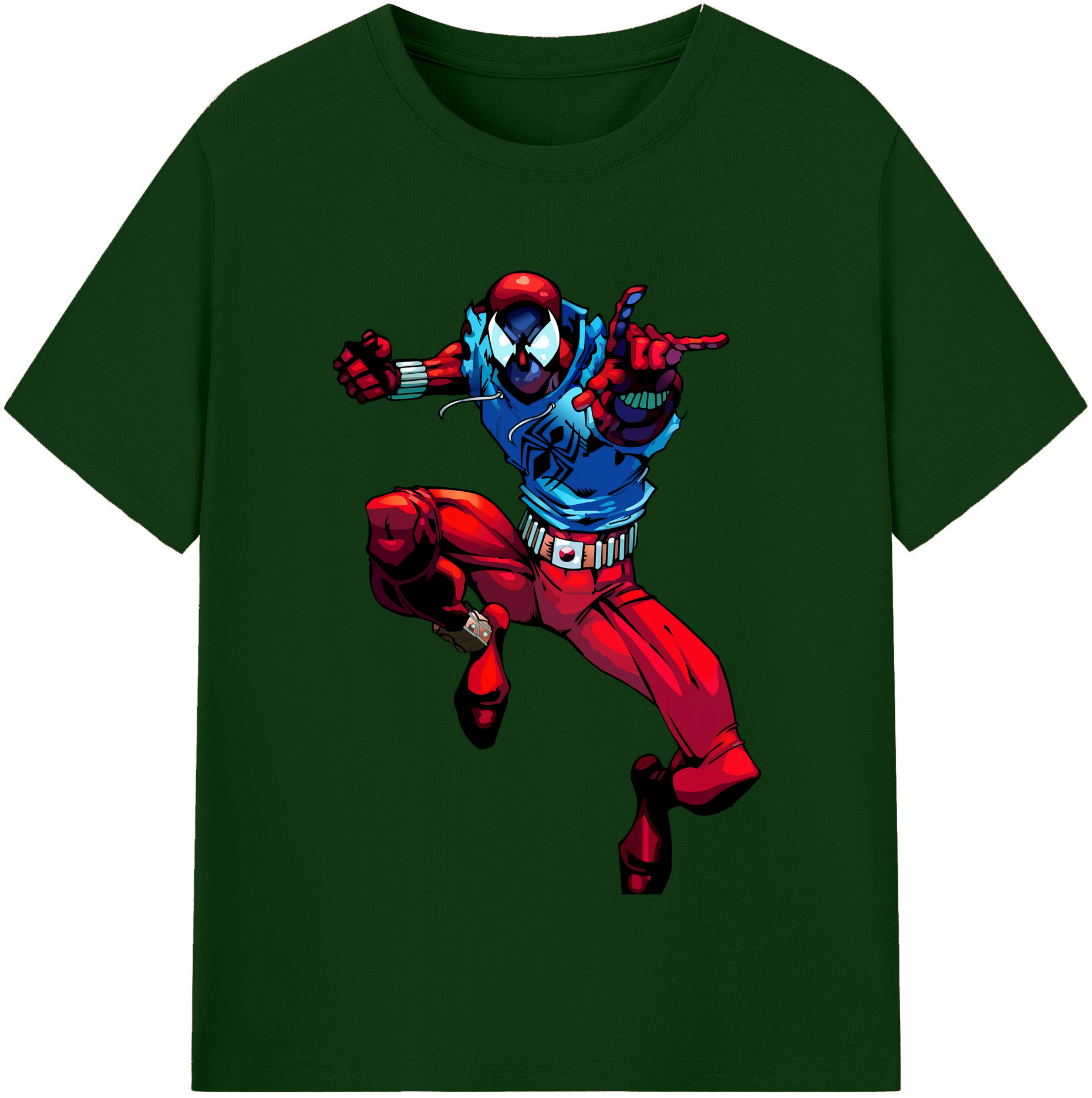 （画像用） Spider Man スパイダーマン 綿100％半袖Tシャツ（フロントプリント）